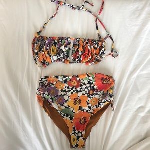 L Space High-waisted floral bikini